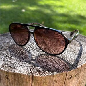 Coach Black Sunglasses with Brown Lenses